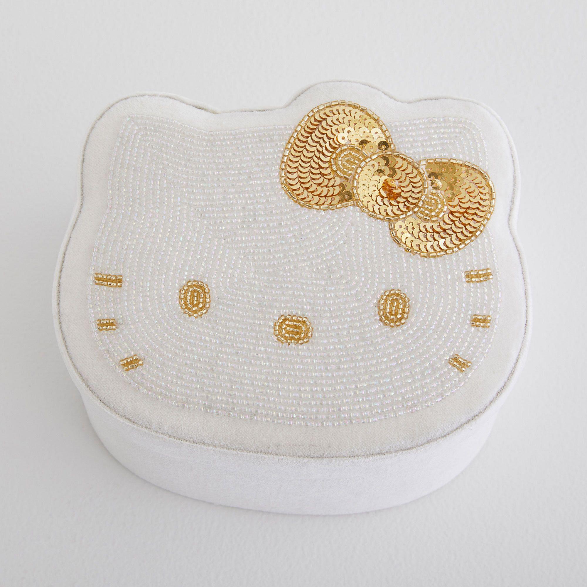 【Pottery Barn】Hello Kitty ビーズベルベット Jewellery Box Hello Kitty® Beaded Velvet Jewellery Box | Pottery Barn Kids UK